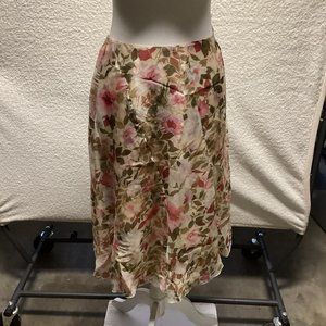 Talbots petite size 6 colorful floral skirt